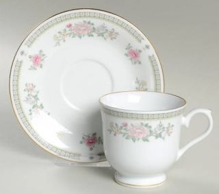 International Gardena Footed Cup & Saucer Set, Fine China Dinnerware   Kensingto