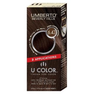 Umberto Beverly Hills U Color Italian Demi Hair Color   Dark Copper Brown 6.43