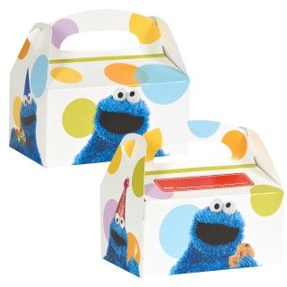Sesame Street   Cookie Monster Empty Favor Boxes (4)