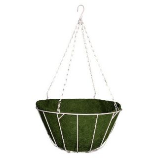 16 Chateau Hanging Basket  Green  White Chain