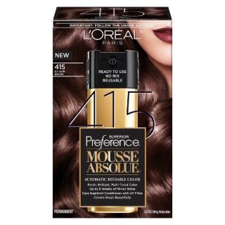 LOreal Paris Superior Preference Mousse Absolue Reusable Hair Color   415 Icy