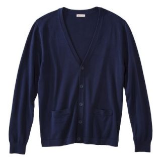 Merona Mens Long Sleeve Cardigan Sweater  Navy Voyage XL
