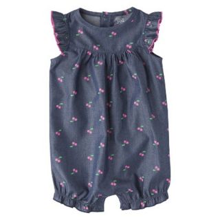 Just One YouMade by Carters Newborn Infant Girls Jumpsuit   Navy/Dark Pink 9 M
