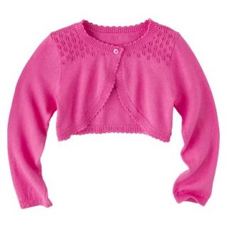Infant Toddler Girls Long Sleeve Cardigan   Pink 12 M
