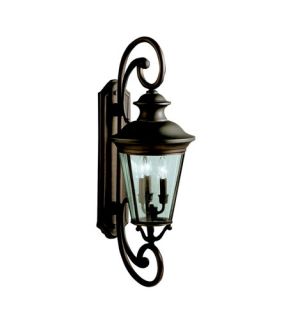 Eau Claire 3 Light Outdoor Wall Lights in Olde Bronze 9348OZ