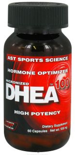 AST Sports Science   DHEA Dehydroepiandrosterone 100 mg.   60 Capsules
