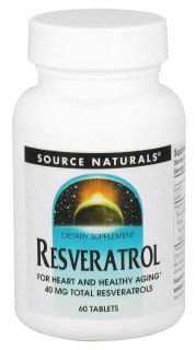 Source Naturals   Resveratrol 40 mg.   60 Tablets