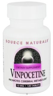 Source Naturals   Vinpocetine 10 mg.   120 Tablets