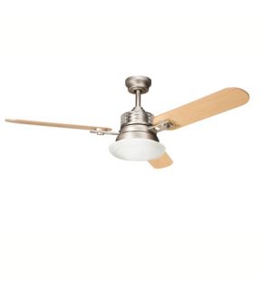 Structures 1 Light Indoor Ceiling Fans in Brushed Nickel 300009NI