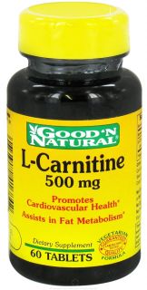 Good N Natural   L Carnitine 500 mg.   60 Tablets