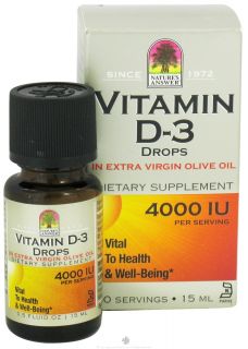 Natures Answer   Vitamin D 3 Liquid Drops 4000 IU   15 ml.
