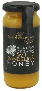 Wedderspoon Organic   100% Raw Organic Wild Dandelion Honey   11.46 oz.