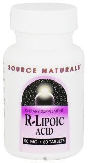 Source Naturals   R Lipoic Acid 50 mg.   60 Tablets