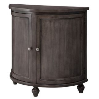 Storage Cabinet: Threshold Mixed Material Storage Cabinet   Gray