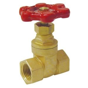 Mueller Global 1 in. Brass FPT Compact Pattern Threaded Gate Valve 100 405NL