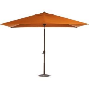 Home Decorators Collection 10 ft. Auto Tilt Patio Umbrella in Tuscan Sunbrella with Bronze Frame 1549110580