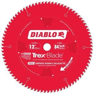 Diablo Trex 12 in. x 84 Tooth Composite Decking Miter Saw Blade D1284CD