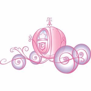 RoomMates Disney Princess Carriage Peel and Stick Giant Wall Decal RMK1522SLM