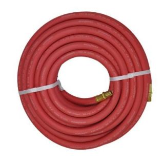 Goodyear Engineered Products 3/8 in. x 50 ft. Red Rubber Horizon Male x Male Fittings Hose 20147627