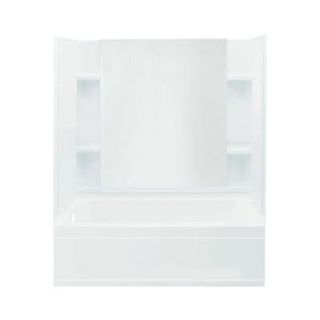 Sterling Plumbing Accord 32 in. x 60 in. x 74 in. Bath and Shower Kit with Left Hand Drain in White 71150110 0 at The Home Depot