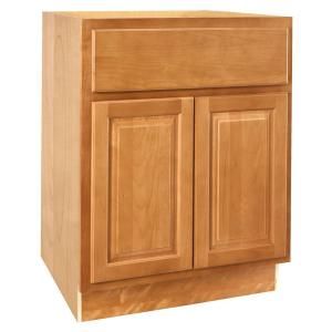 Home Decorators Collection Assembled 24x34.5x21 in. Vanity Sink Base Cabinet in Woodford Cinnamon DISCONTINUED VSB2421 WCN