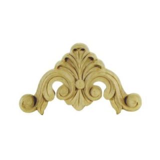 Foster Mantels Acanthus 4 in. x 4 in. x 1/2 in. Maple Corner Carving C107MP