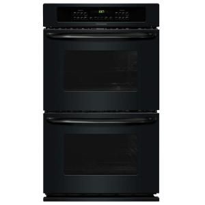 Frigidaire 30 in. Double Electric Wall Oven Self Cleaning in Black FFET3025PB