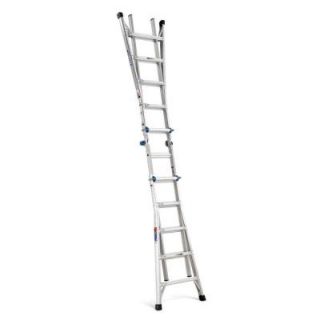 Werner 22 ft. Aluminum Telescoping Multi position Ladder 300 lb. Load Capacity Type IA Duty Rating MT 22