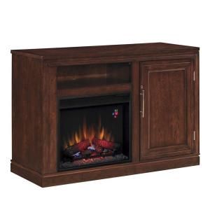 Chimney Free Salton 51 in. Triple Function Media Console Electric Fireplace in Empire Cherry 23TF2587 C232