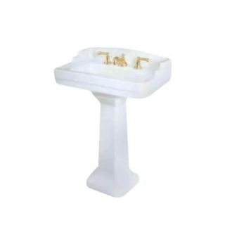 St. Thomas Creations Neo Venetian./Richmond Pedestal White (Pedestal base only.  Lavatory top 5123.082.01 must be purchased separately.) 5122.331.01