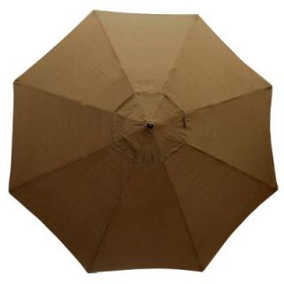 Plantation Patterns 11 ft. Patio Umbrella in Wheaton Texture 9111 01222000