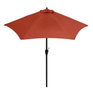 Hampton Bay 9 ft. Aluminum Patio Umbrella in Quarry Red 9900 01004311