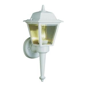 Filament Design Cabernet Collection 1 Light Outdoor Black Gold Coach Lantern with Clear Beveled Shade CLI WUP210690