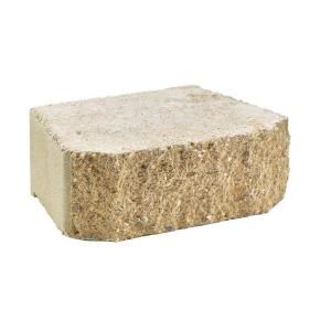 4 in. x 11 5/8 in. Tan Windsor Stone Concrete Retaining Wall Block 603200DTN