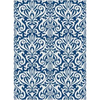Tayse Rugs Metro Navy 7 ft. 10 in. x 10 ft. 3 in. Contemporary Area Rug 1097  Navy  8x10
