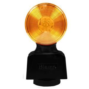 Blazer International Warning Light 8 3/8 in LED Battery Operated Warning Lamp Amber with Magnetic Mount C42A