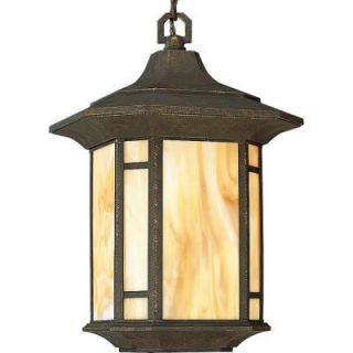 Progress Lighting Arts and Crafts Collection Outdoor Hanging Weathered Bronze Lantern P5528 46