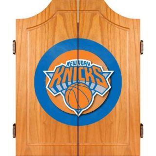 Trademark Wood Finish Dart Cabinet Set   NBA New York Knicks NBA7000 NY