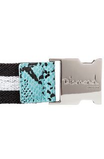Diamond Supply Accessories Terry Belt in Diamond Blue and Silver
