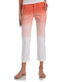 Ombre Inside Drawstring Cropped Pants