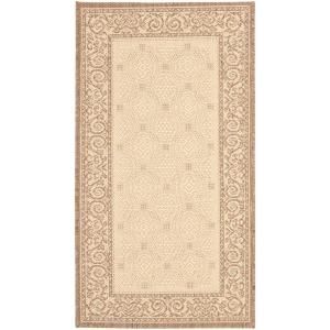 Safavieh Courtyard Natural/Brown 4 ft. x 5.6 ft. Area Rug CY1502 3001 4