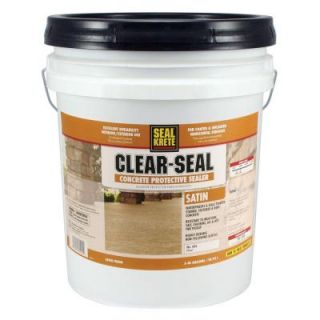 Seal Krete 5 gal. Satin Clear Seal Concrete Protective Sealer 604005