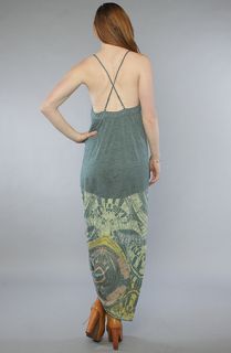 Free People The Blast From The Past Maxi Dress in Teal Combo