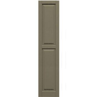 Winworks Wood Composite 15 in. x 70 in. Raised Panel Shutters Pair #660 Weathered Shingle 51570660