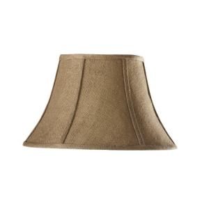 Home Decorators Collection Bell Large 18 in. Diameter Natural Burlap Shade DISCONTINUED 1335510950