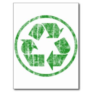 Recycling to Save the Planet Earth, Symbol Postcards