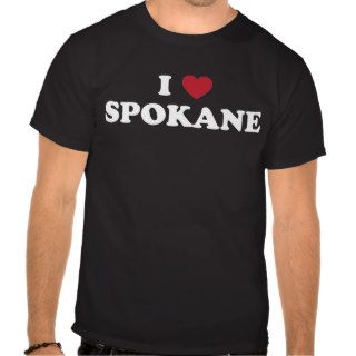 I Love Spokane Washington Tees