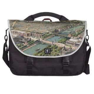 Vintage Pictorial Map of Paris (1900) Laptop Bags