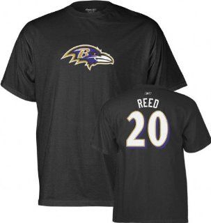 Ed Reed Reebok Name and Number Baltimore Ravens T Shirt   Small : Sports & Outdoors