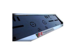 R Performance Chrome European Number plate frame set surround 52cm x 12.5cm (2 units): Automotive
